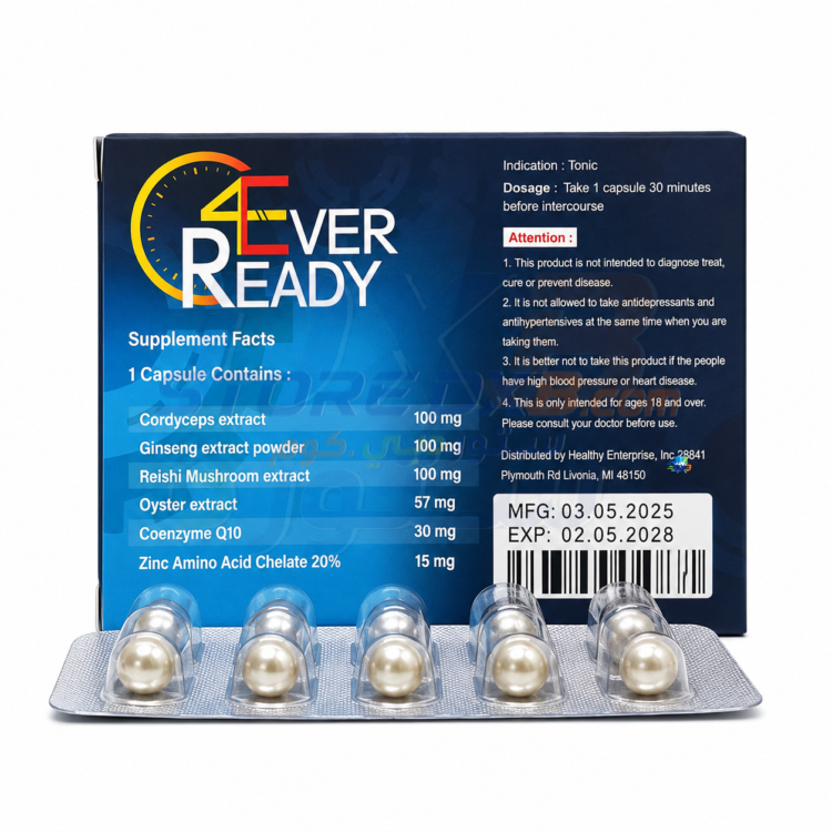 4Ever Ready Men’s Energy Support Capsules - 10 Count thumbnail 3