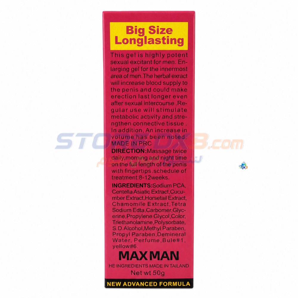 Max Man Red Men Enlarging Gel thumbnail 4