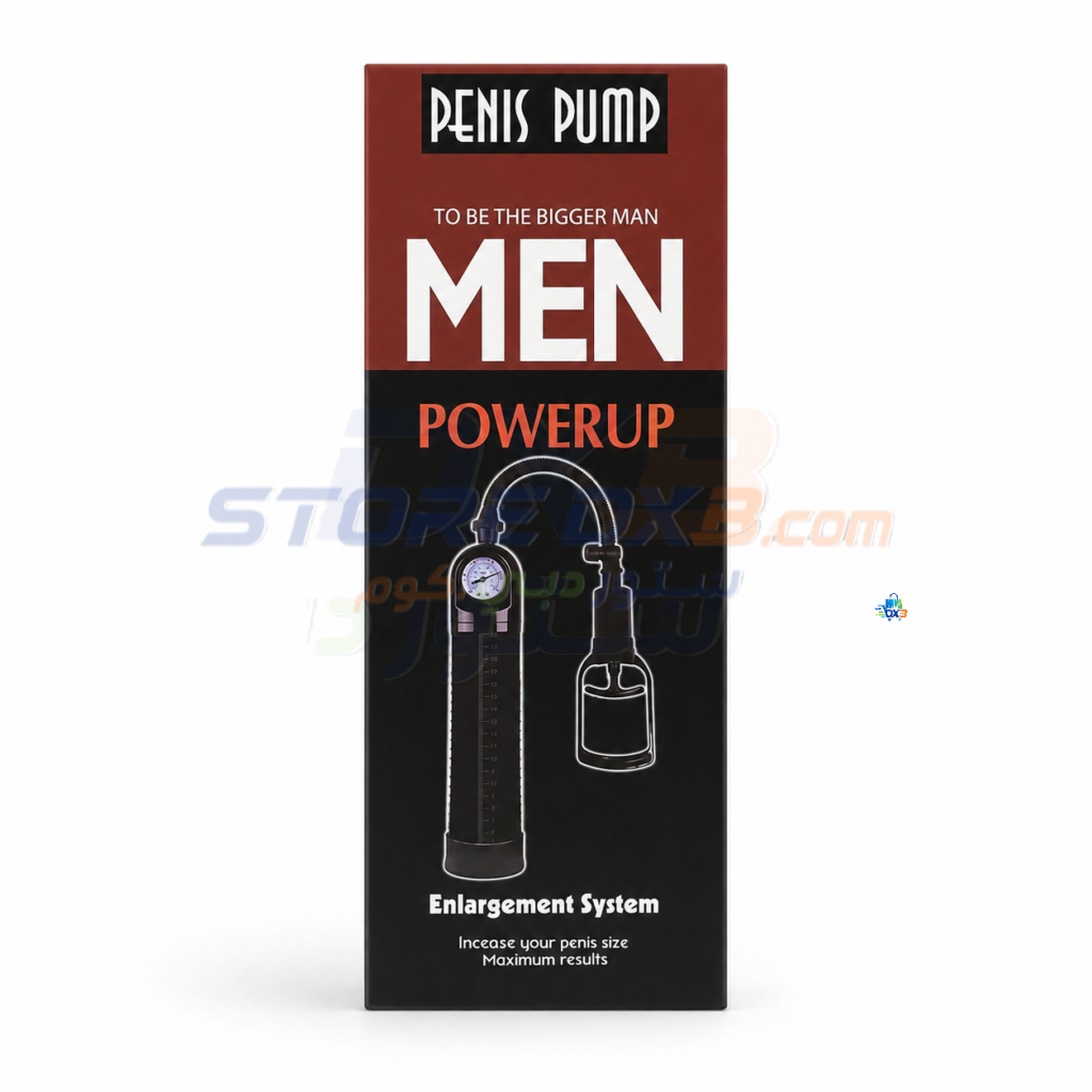 Men Massage PowerUp Male Vacuum Pump with Pressure Gauge details image