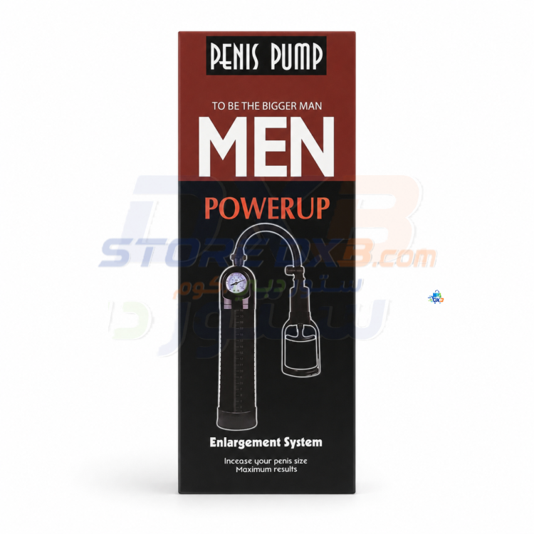 Men Massage PowerUp Male Vacuum Pump with Pressure Gauge