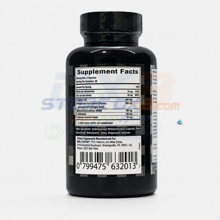 Male Extra Men’s Wellness Supplement - 90 Capsules