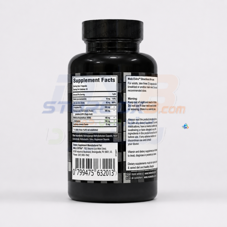 Male Extra Men’s Wellness Supplement - 90 Capsules thumbnail 4