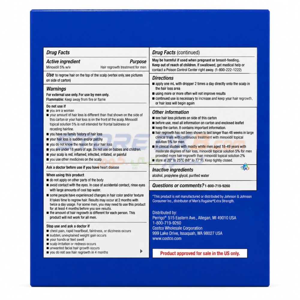 Kirkland Signature Minoxidil 5% Topical Solution (6 Bottels) thumbnail 4