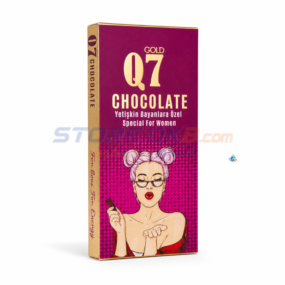 Q7 Gold Female Chocolate شوكولاتة Q7 جولد النسائية - لتعزيز الرغبة والمتعة الحميمية thumbnail 3