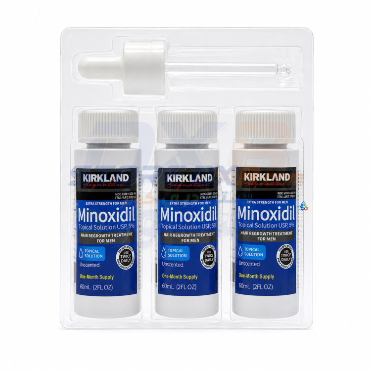 Kirkland Signature Minoxidil 5% Topical Solution - 3 Bottles thumbnail 5
