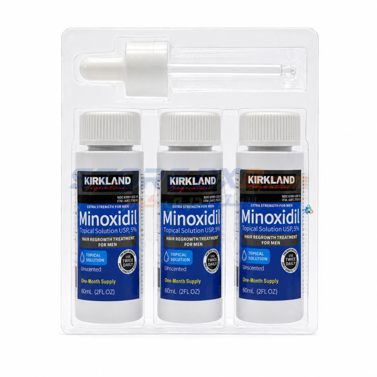 Kirkland Signature Minoxidil 5% Topical Solution (6 Bottels) thumbnail 3