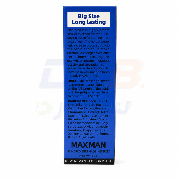 Max Man Blue Men Enlarging Gel thumbnail 4