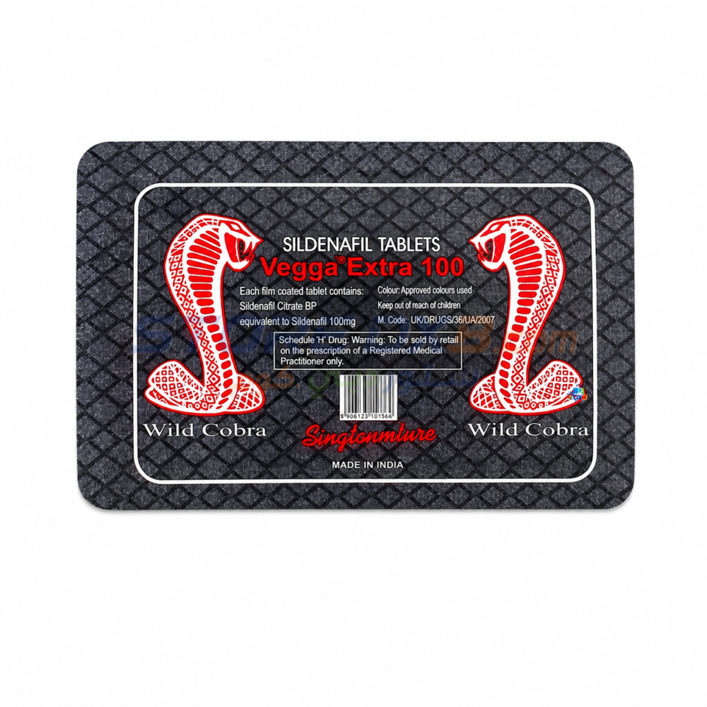 Veqaa Extra 100 Sildenafil Tablets thumbnail 4