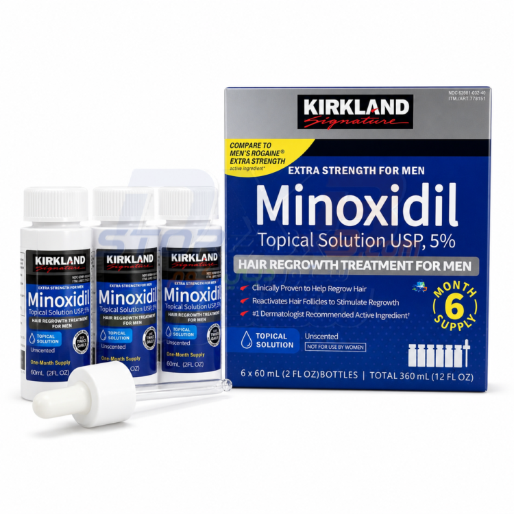 Kirkland Signature Minoxidil 5% Topical Solution - 3 Bottles